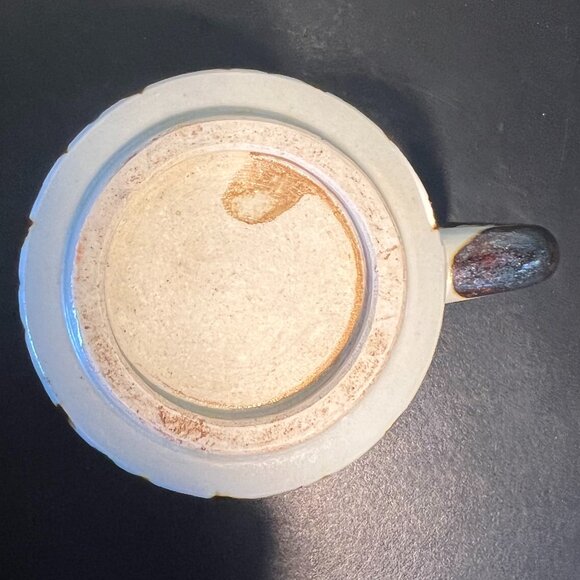 Vintage Otagiri Japan Studio Pottery Glazed Brown & Navy Blue Stoneware Mug Cup - Picture 14 of 14